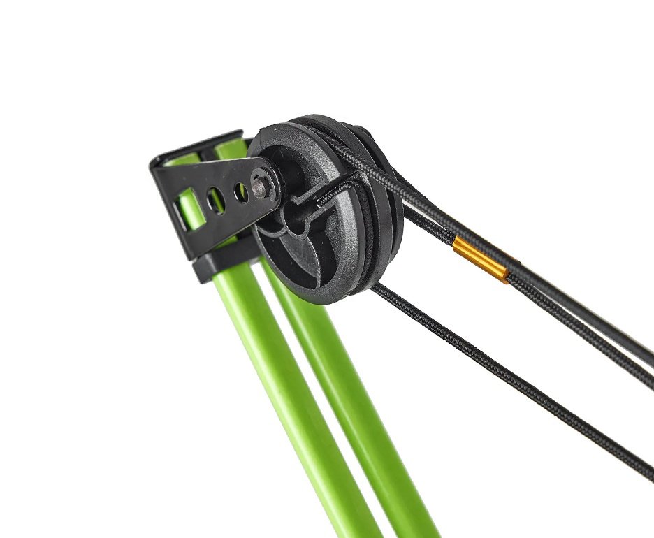 Kit Arco Composto Juvenil - 12 Lbs Verde Com Acessórios - Man Kung
