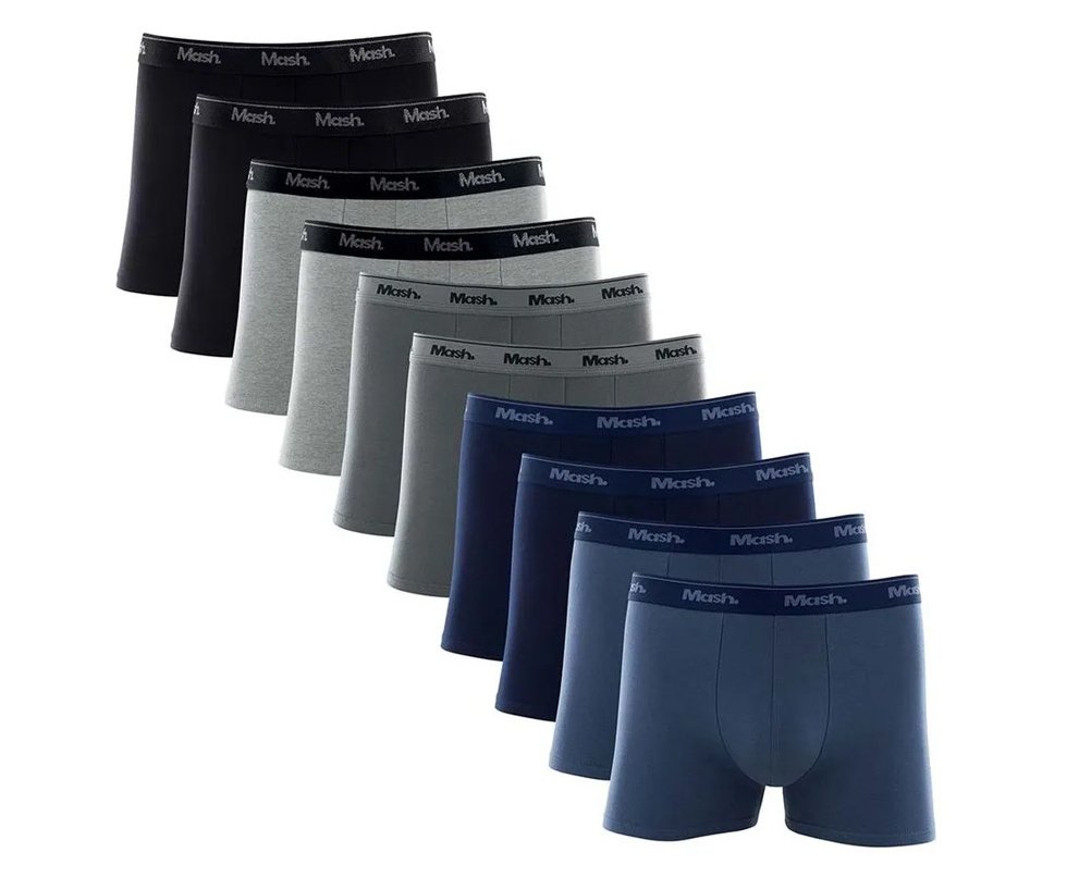 Kit 10 Cuecas Boxer Cot Ela Bord 170.38K AZ08/AZ20/CZ02/CZ05/PT00 P