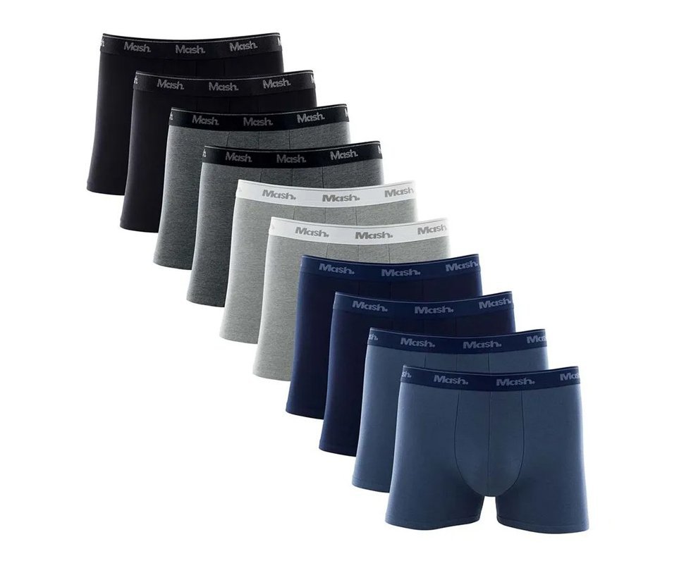 Kit 10 Cuecas Mash Boxer Cotton Box Original