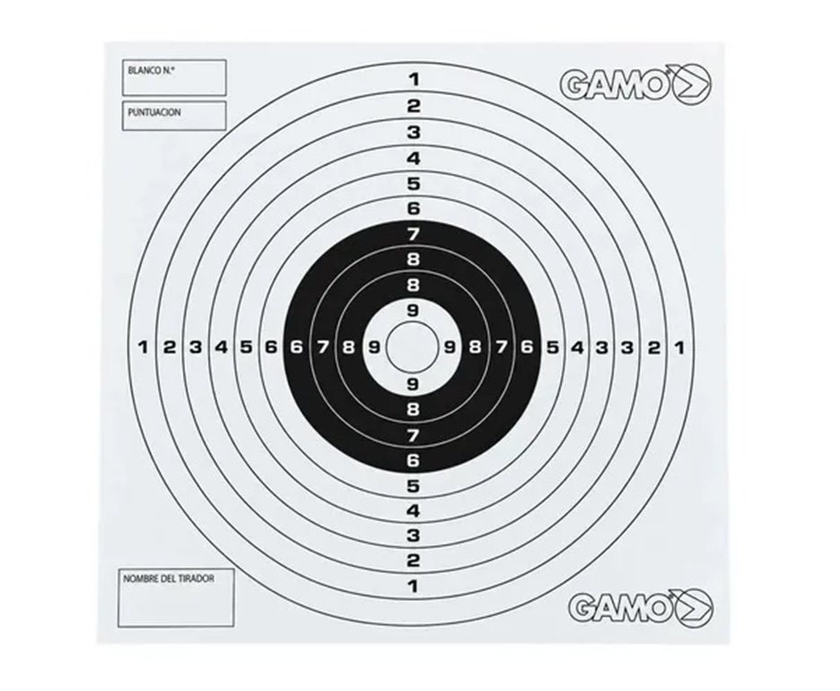 Alvos Gamo 14 x 14 cm 100 Unidades para Tiro Esportivo