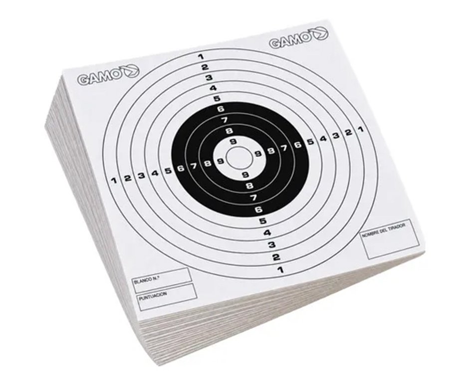 Alvos Gamo 14 x 14 cm 100 Unidades para Tiro Esportivo