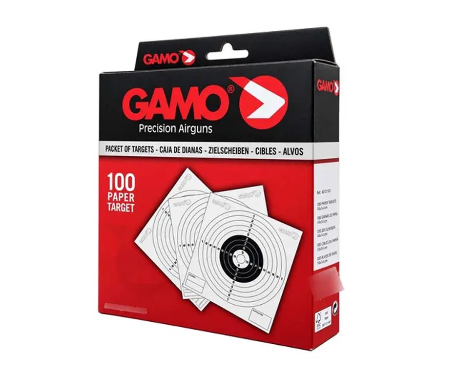 Alvos Gamo 14 x 14 cm 100 Unidades para Tiro Esportivo