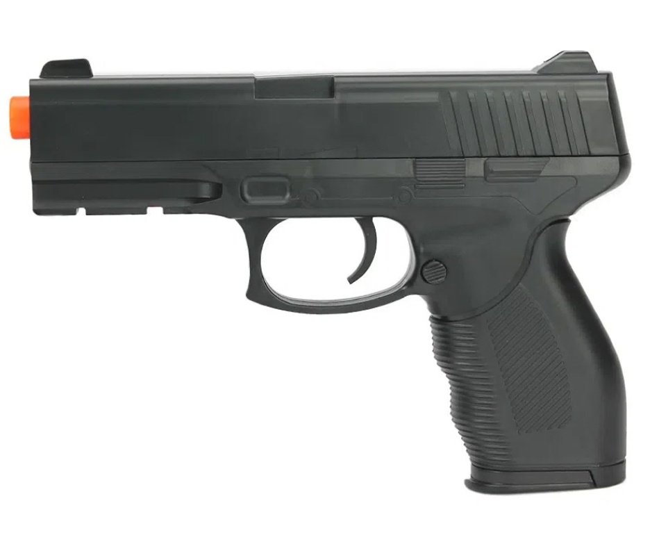 Pistola de Airsoft Vigor Spring VG 24/7 V310 Rossi 6mm + BBS + Alvos + Case + Óleo de Silicone