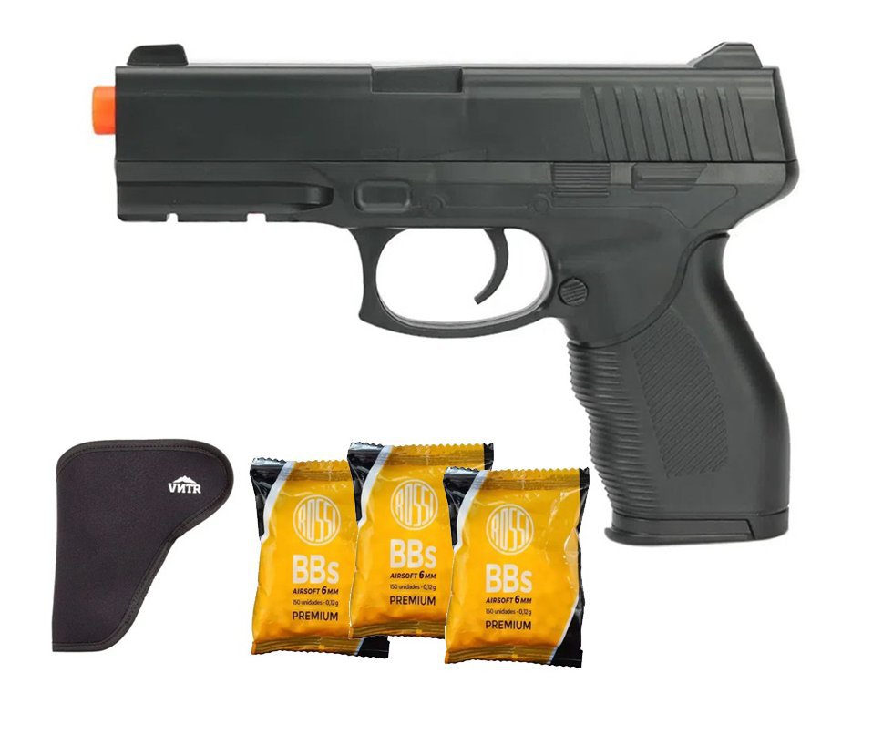 Pistola de Airsoft Vigor Spring VG 24/7 V310 Rossi 6mm + BBS + Coldre