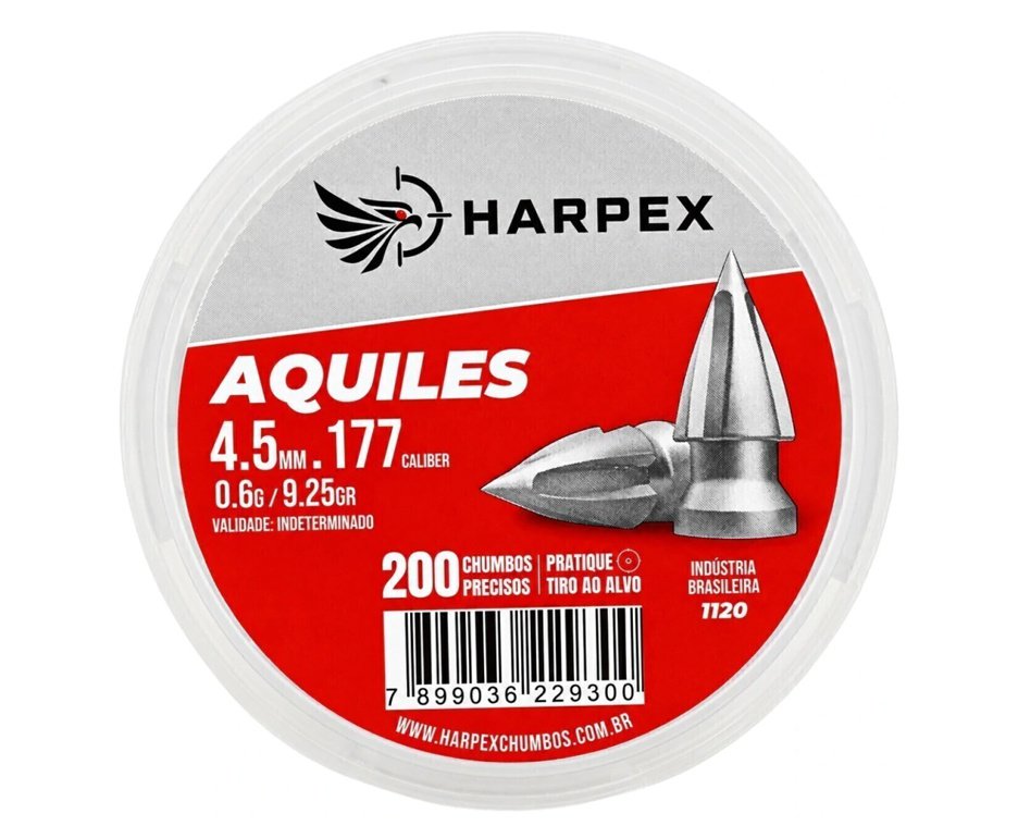 Chumbinho Harpex Aquiles 4,5 mm 200 pcs/pot