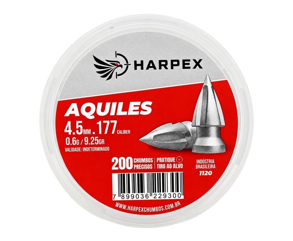 Chumbinho Harpex Aquiles 4,5 mm 200 pcs/pot