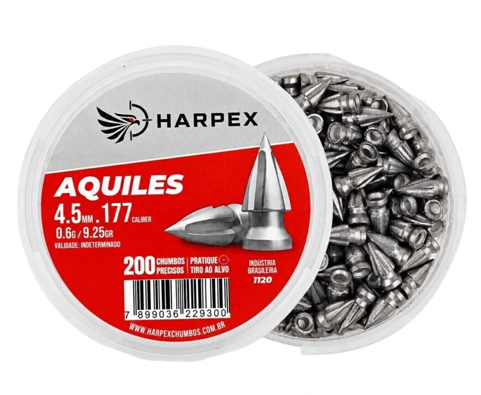 Chumbinho Harpex Aquiles 4,5 mm 200 pcs/pot