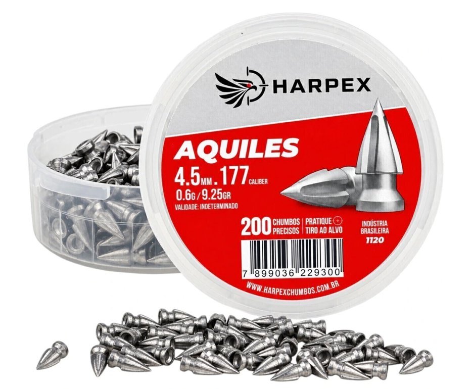 Chumbinho Harpex Aquiles 4,5 mm 200 pcs/pot