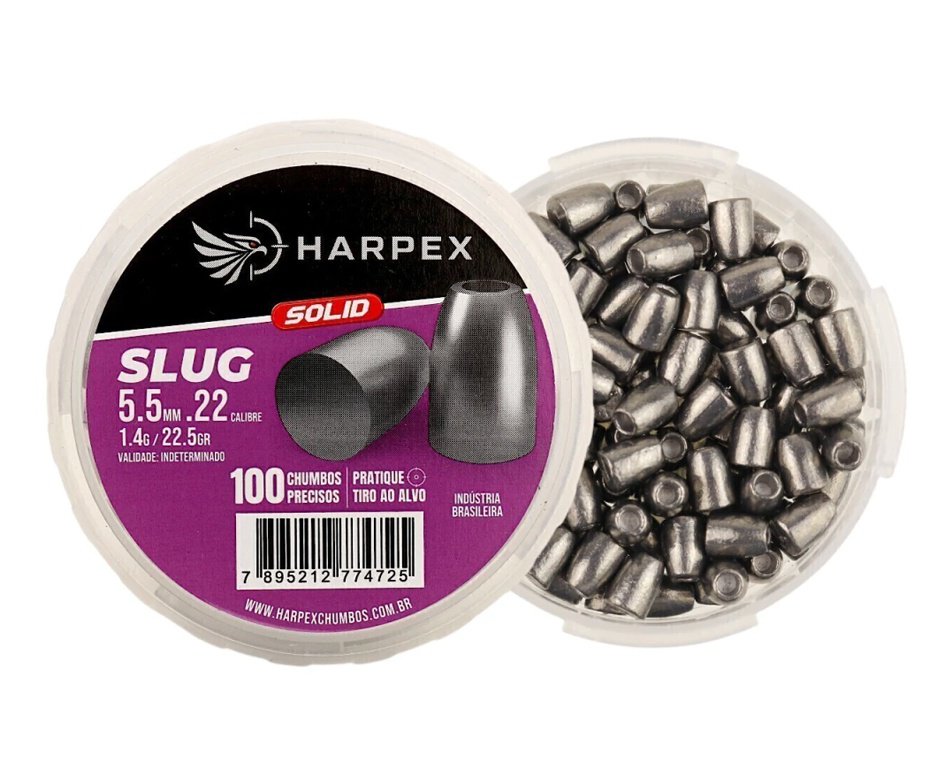 Chumbinho Harpex Slug Solid 5,5 mm 110 pcs/pot