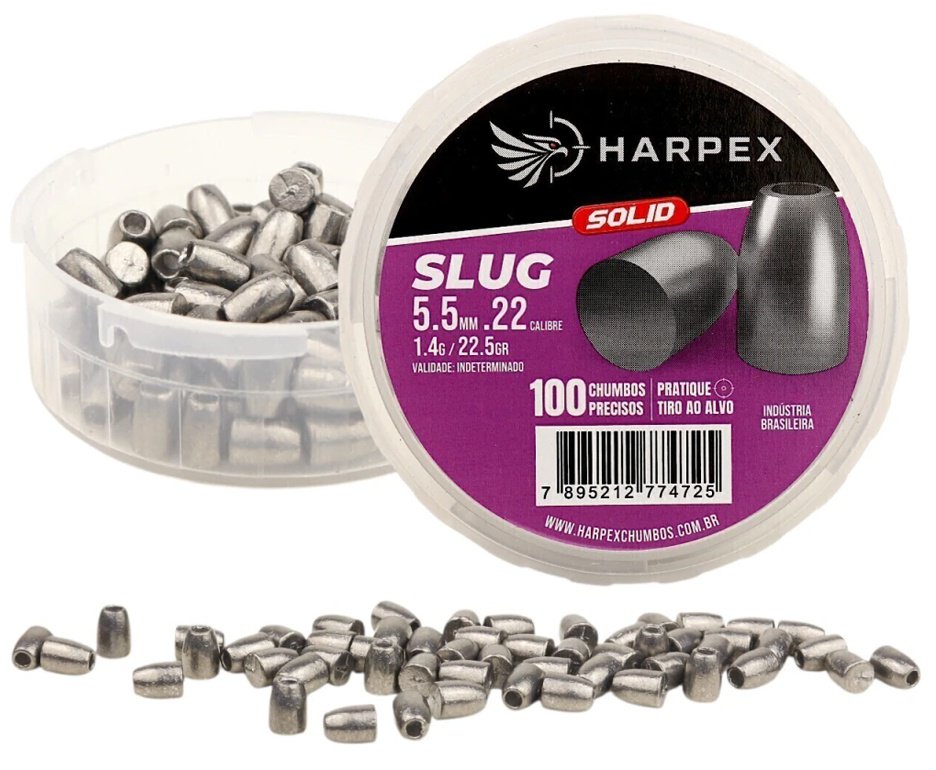 Chumbinho Harpex Slug Solid 5,5 mm 110 pcs/pot
