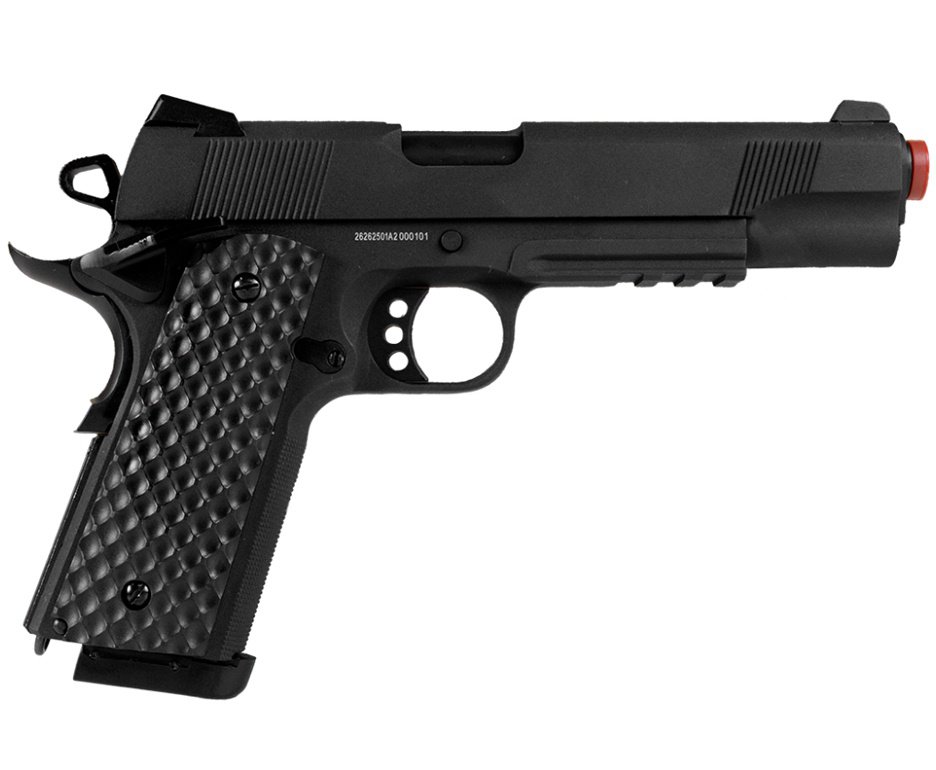 Pistola de Pressão 1911 Preta F. Metal CO2 4,5mm