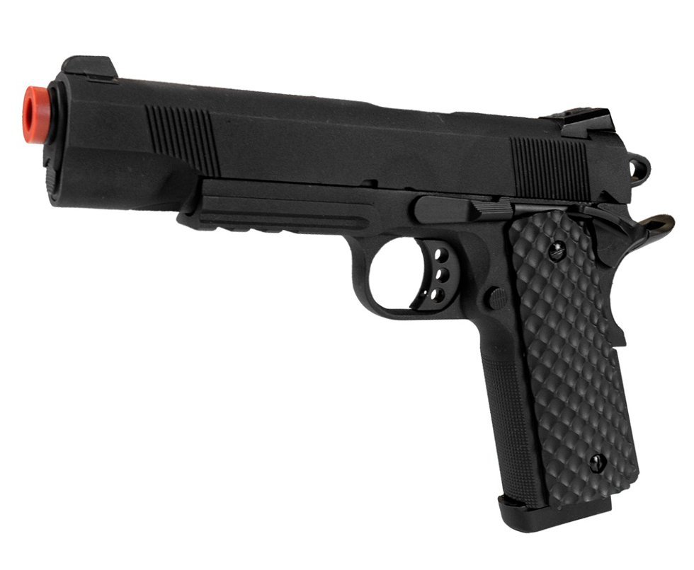 Pistola de Pressão 1911 Preta F. Metal CO2 4,5mm