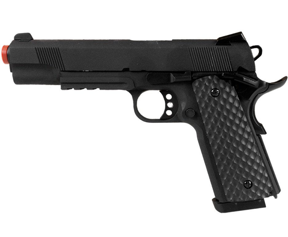 Pistola de Pressão 1911 Preta F. Metal CO2 4,5mm