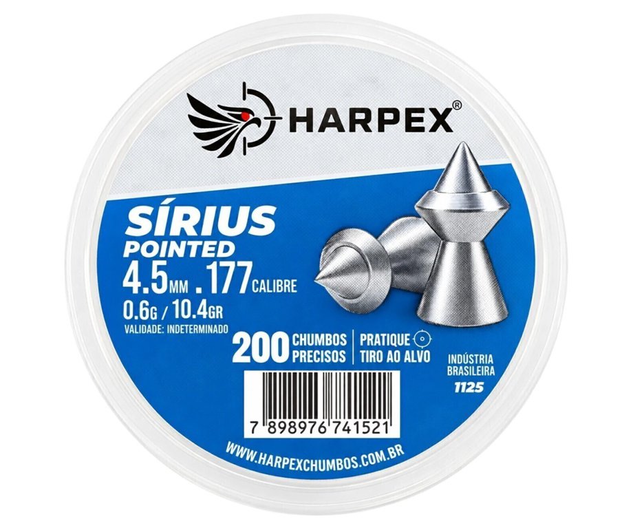 Chumbinho Harpex Sírius 4,5 mm 200 pcs/pot