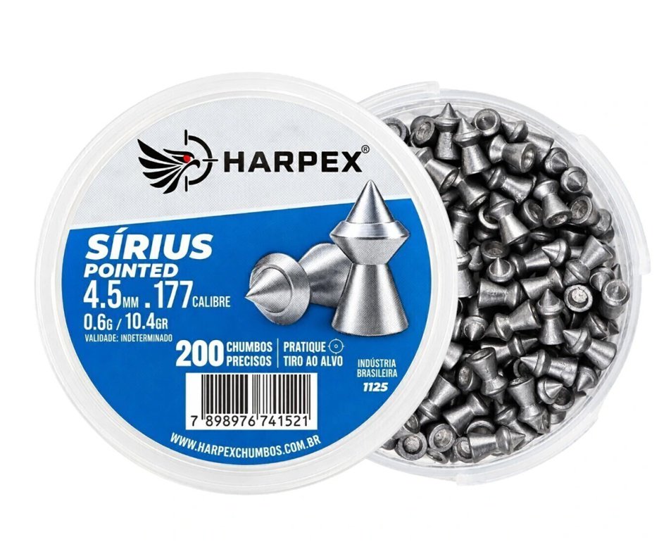 Chumbinho Harpex Sírius 4,5 mm 200 pcs/pot