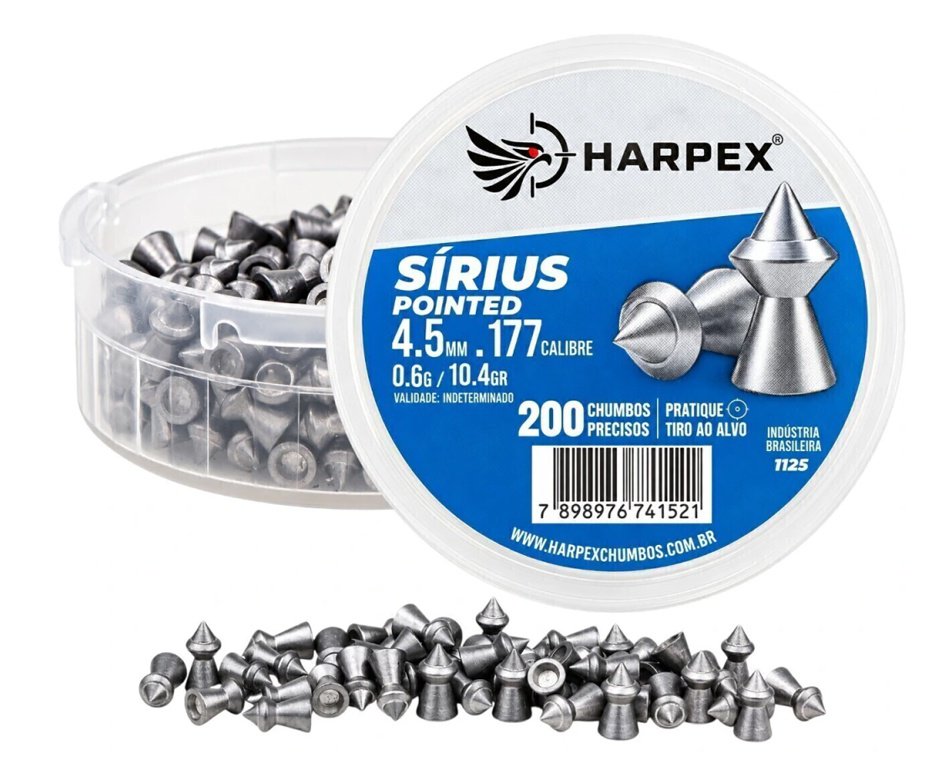 Chumbinho Harpex Sírius 4,5 mm 200 pcs/pot