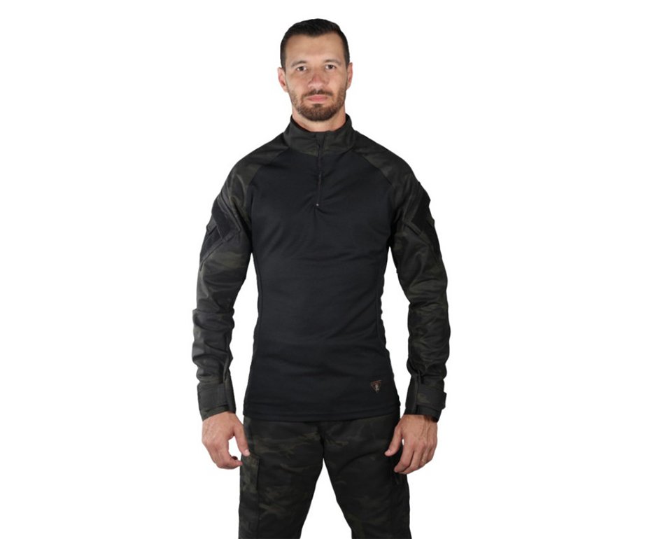 Camisa Combat Shirt Steel Multicam Black - Belica