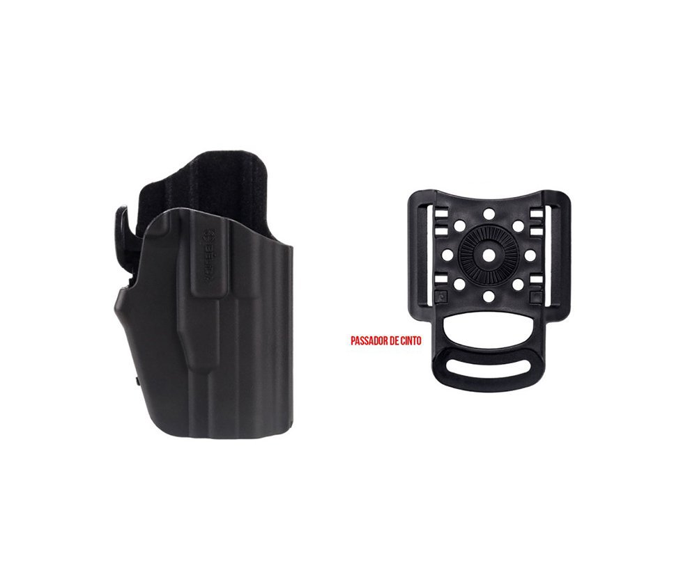 Coldre Evolution I Pistola Taurus, Glock, Whalter, H&k, S&w Com Adaptador De Cinta Canhoto - Belica