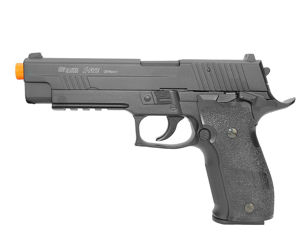 Pistola De Airsoft Co2 Cybergun Sig Sauer X-five Blowback Full Metal 6mm