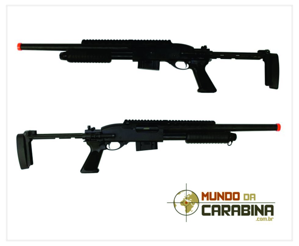 Rifle De Airsoft Shotgun M870 Full Metal Cal 6.0mm