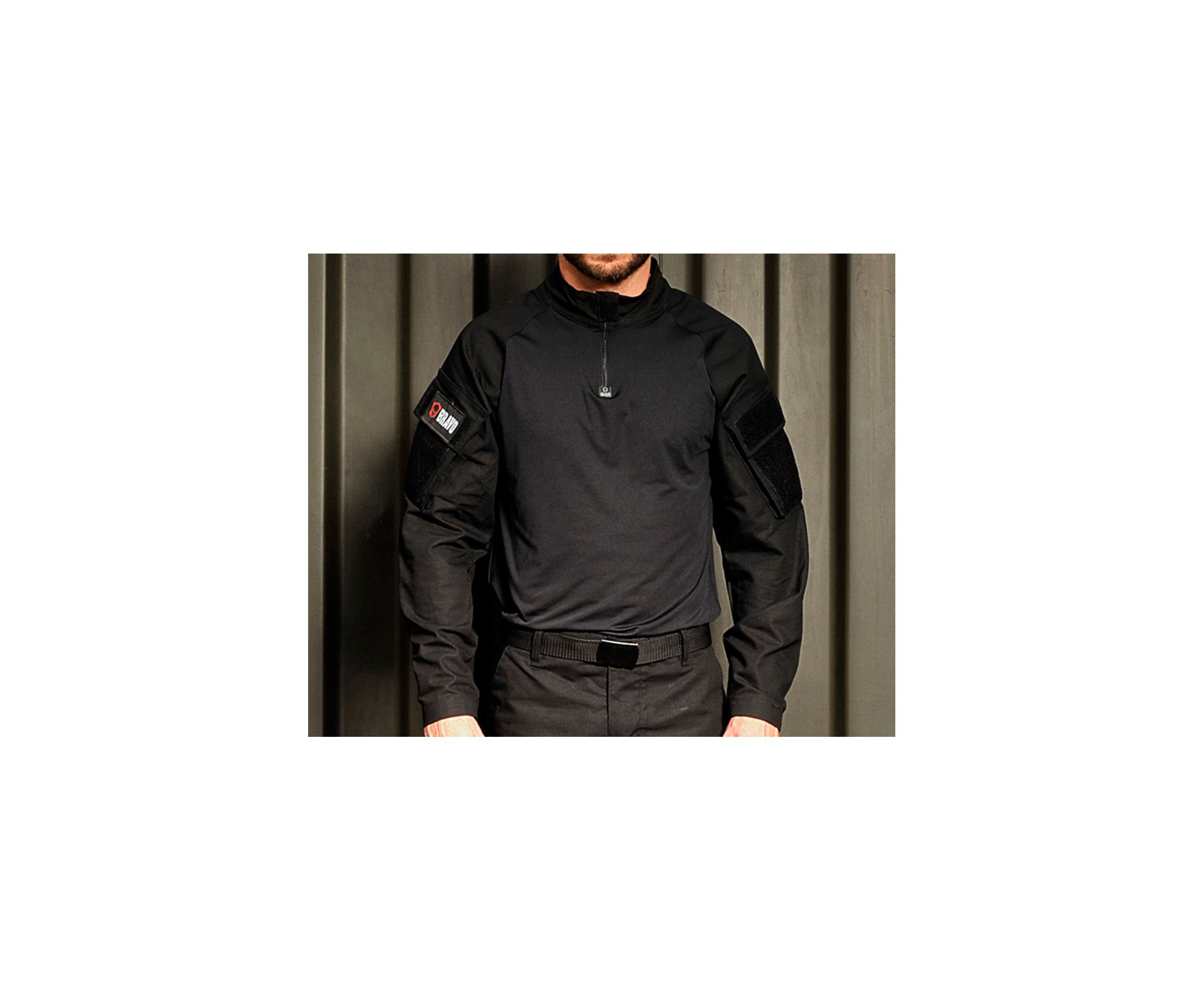 Camisa Combat Shirt Bravo Preta - P