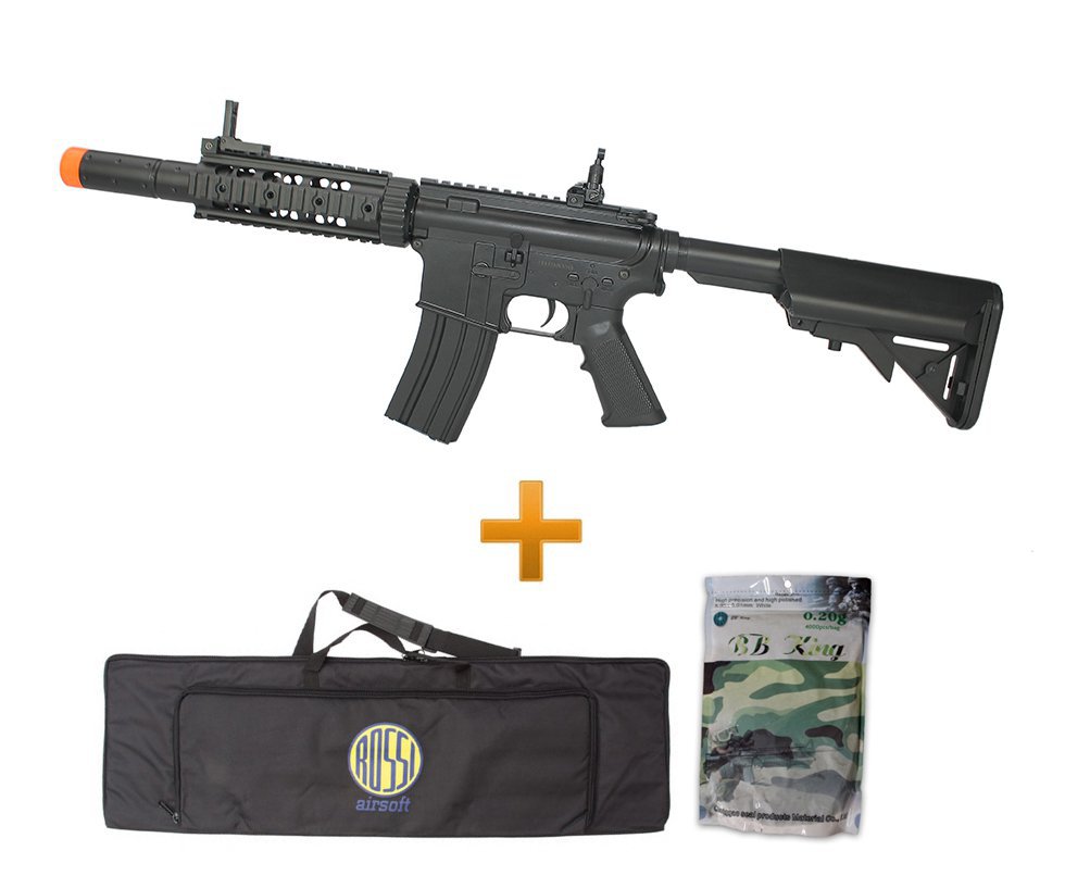 Rifle De Airsoft M4a1 Ris Black Cm513 Bivolt Cyma + 4000 Esferas 0,20g + Capa