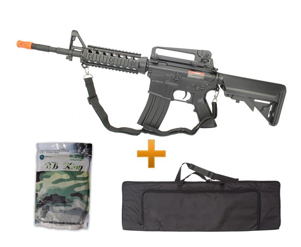 Rifle De Airsoft M4a1 Ris Cm507 Bivolt Cal 6.0mm Cyma + 4000bbs + Capa