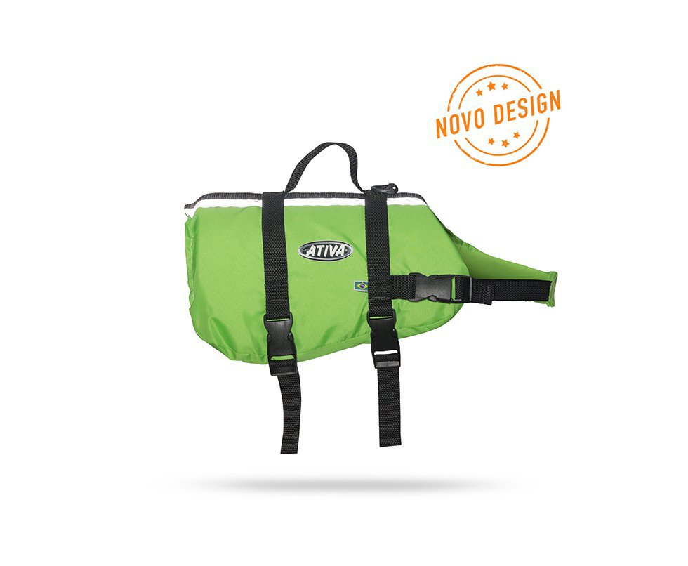 Colete Salva Vidas Para Cachorro Pet Vest Jt Ativa - Verde - Ativa - G
