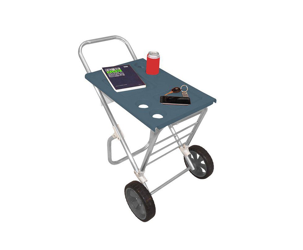 Carrinho De Praia Smart Car Cinza Zaka