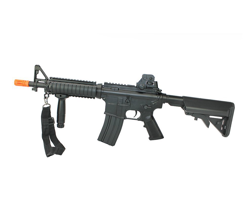 Rifle De Airsoft Cyma M4a1 Cqb Cm176hv Bivolt 6,0mm