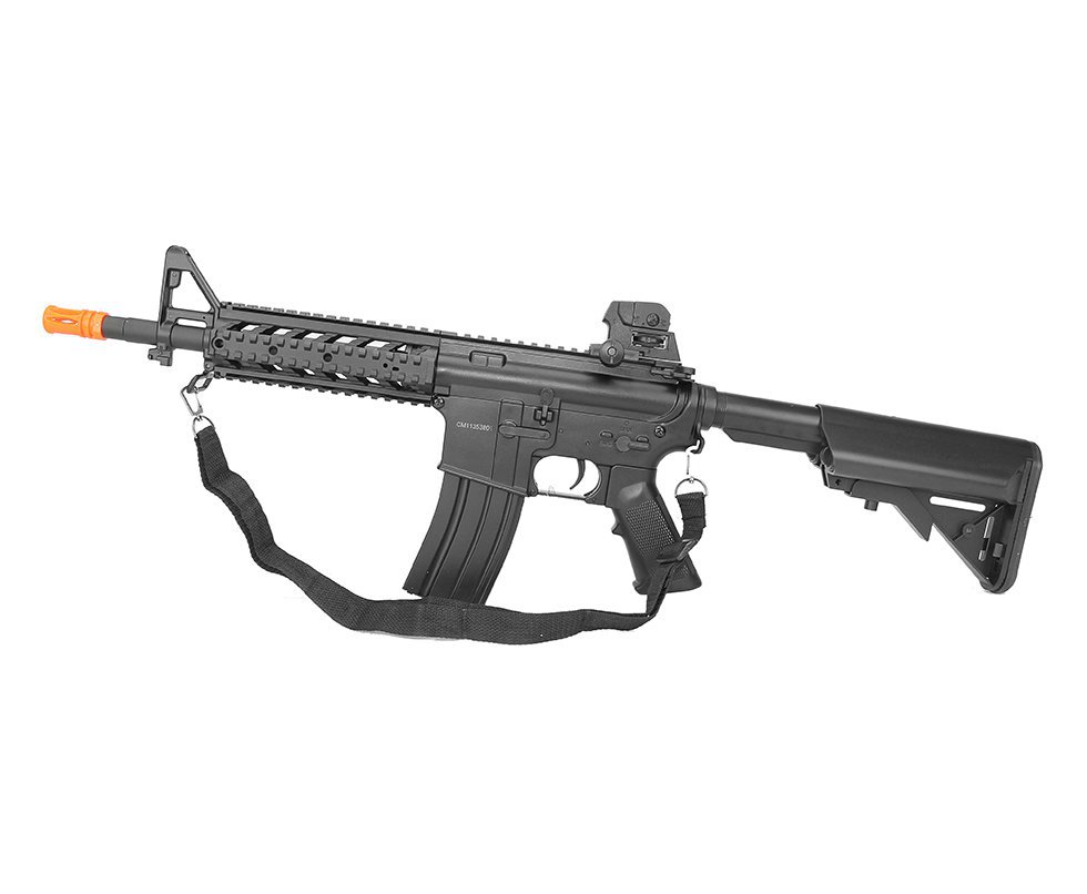 Rifle De Airsoft Cyma M4a1 Cqb Ris Bivolt Cm517 6,0mm