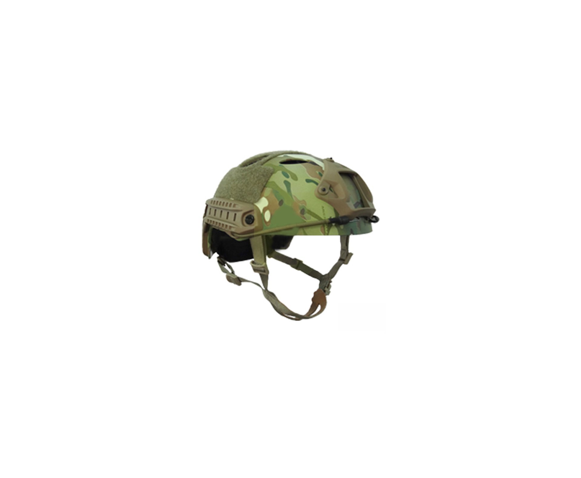Capacete Tático Para Airsoft/paintball Mod Fast-p1 Multican
