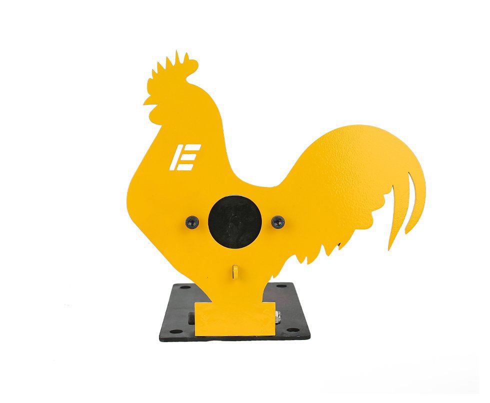 Alvo Field Target Metal Galo Com Obturador - Elite Airguns