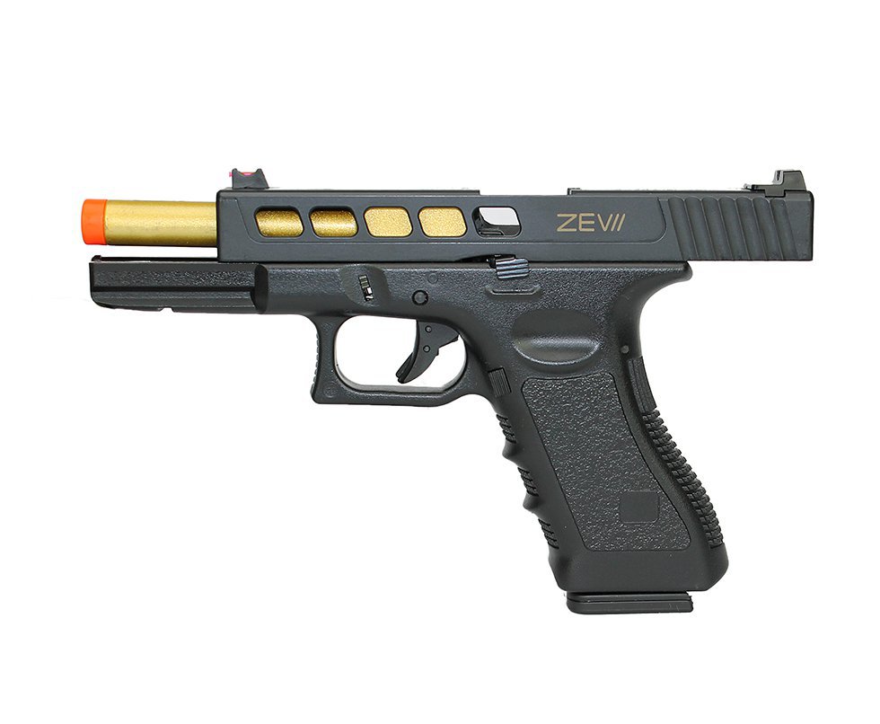 Pistola Airsoft Green Gas Gbb 741-3 G17 Blowback 6,0mm - Double Bell