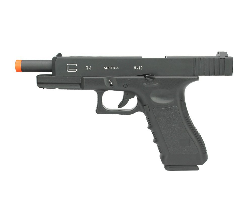 Pistola Airsoft Green Gas Gbb G34 Competition Blowback Db765 6,0mm Double Bell