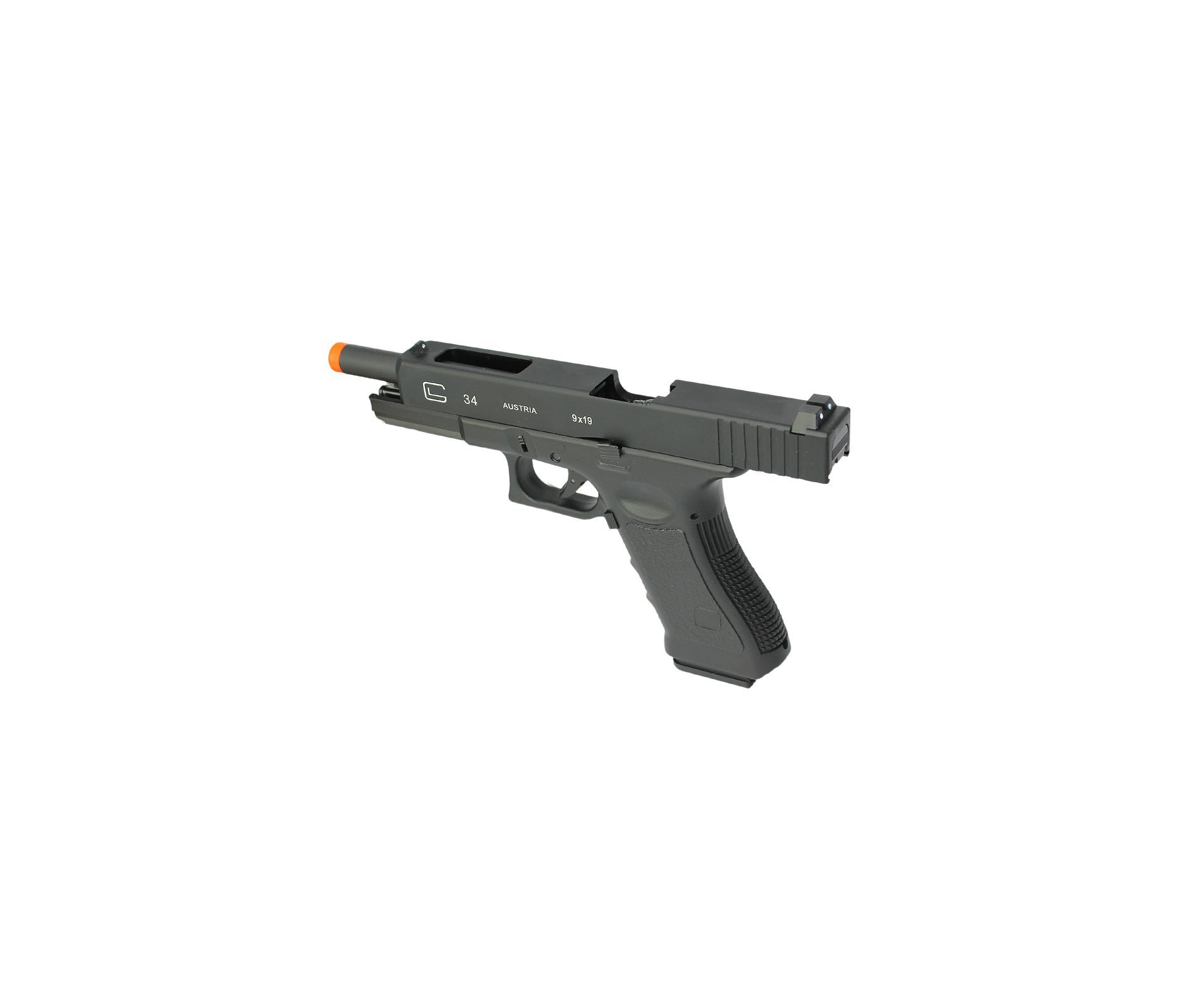 Pistola Airsoft Green Gas Gbb G34 Competition Blowback Db765 6,0mm Double Bell