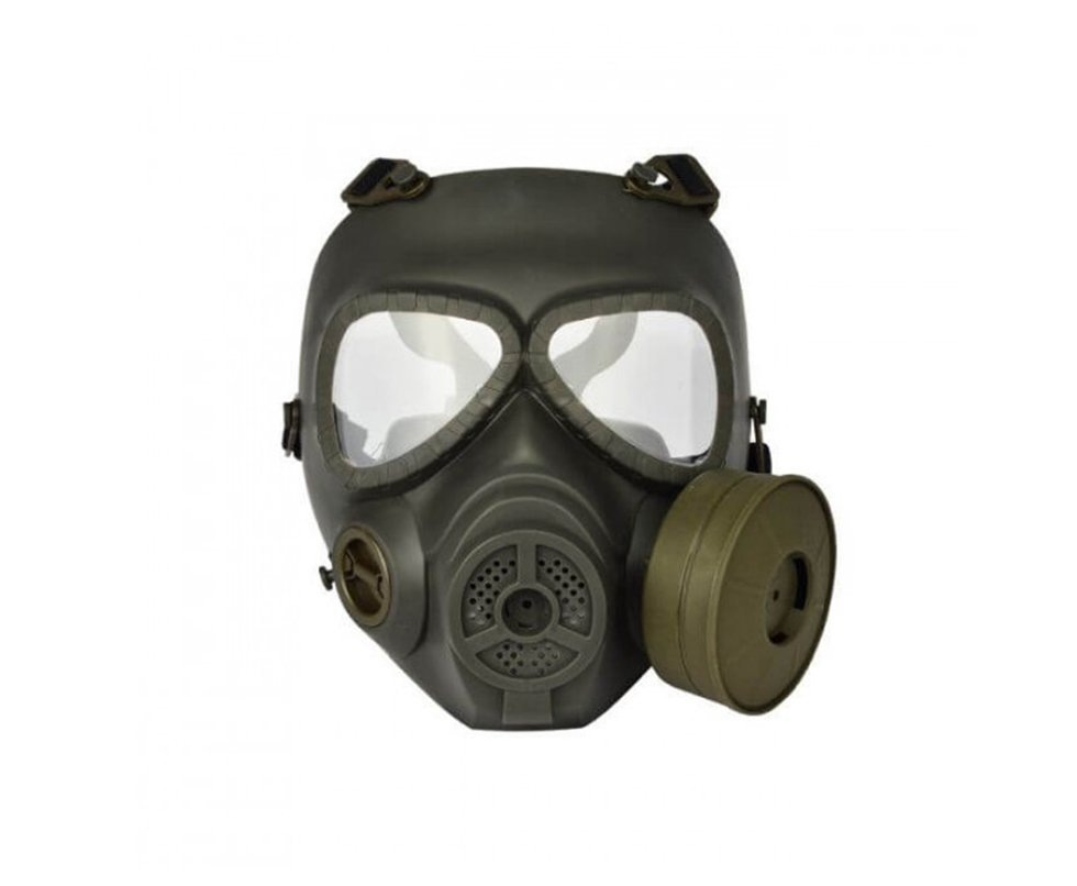 Máscara Anti Gás (réplica) Com Ventoinha - Fma Tb-695 Verde