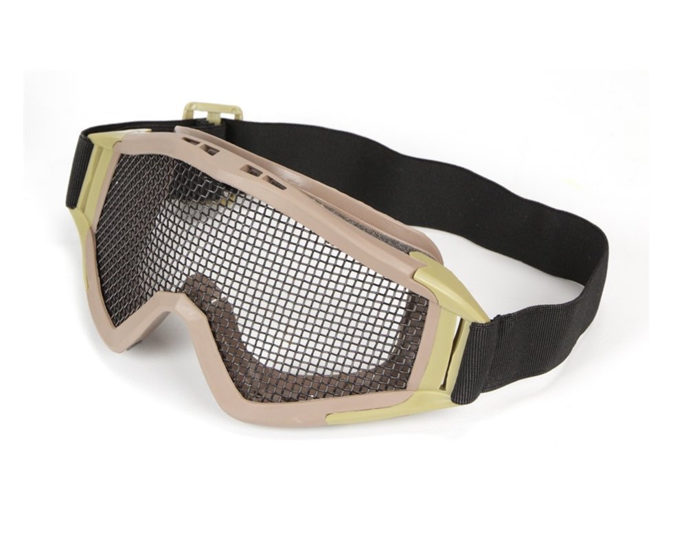 óculos De Proteção Para Airsoft Telado - Tan/desert