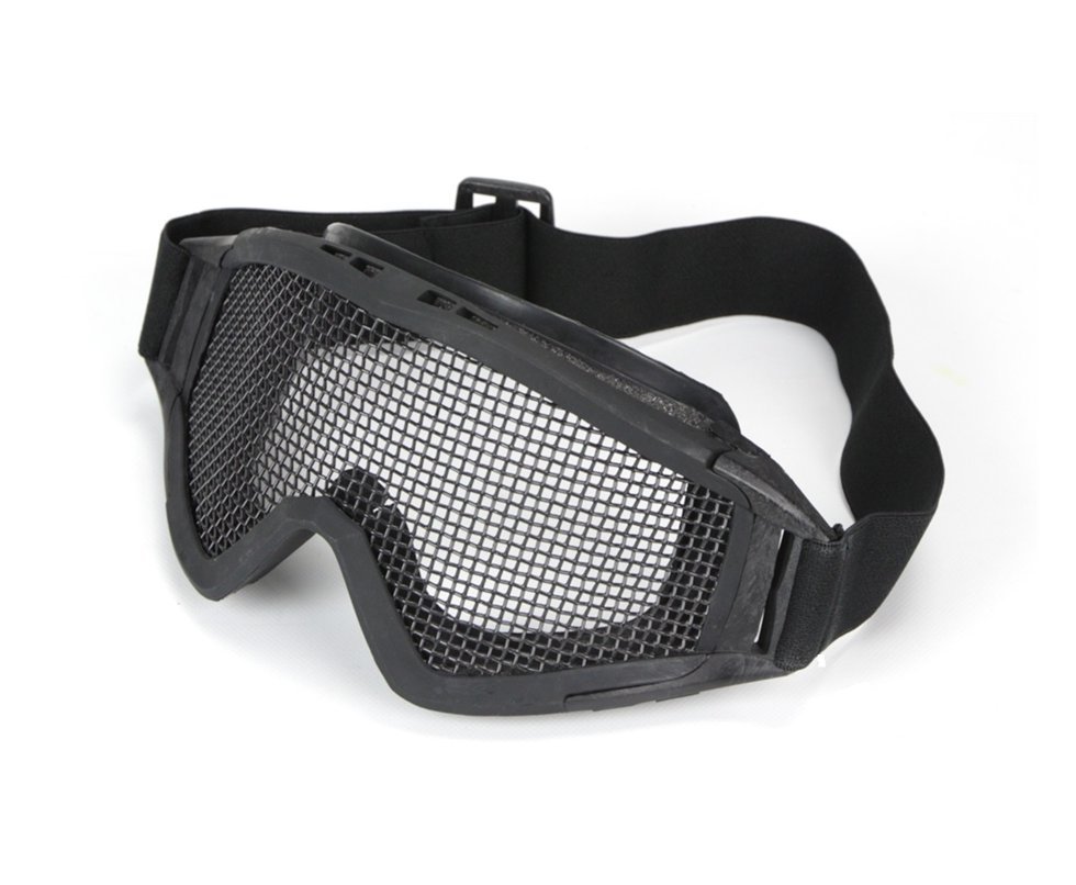 óculos De Proteção Para Airsoft Telado - Preto