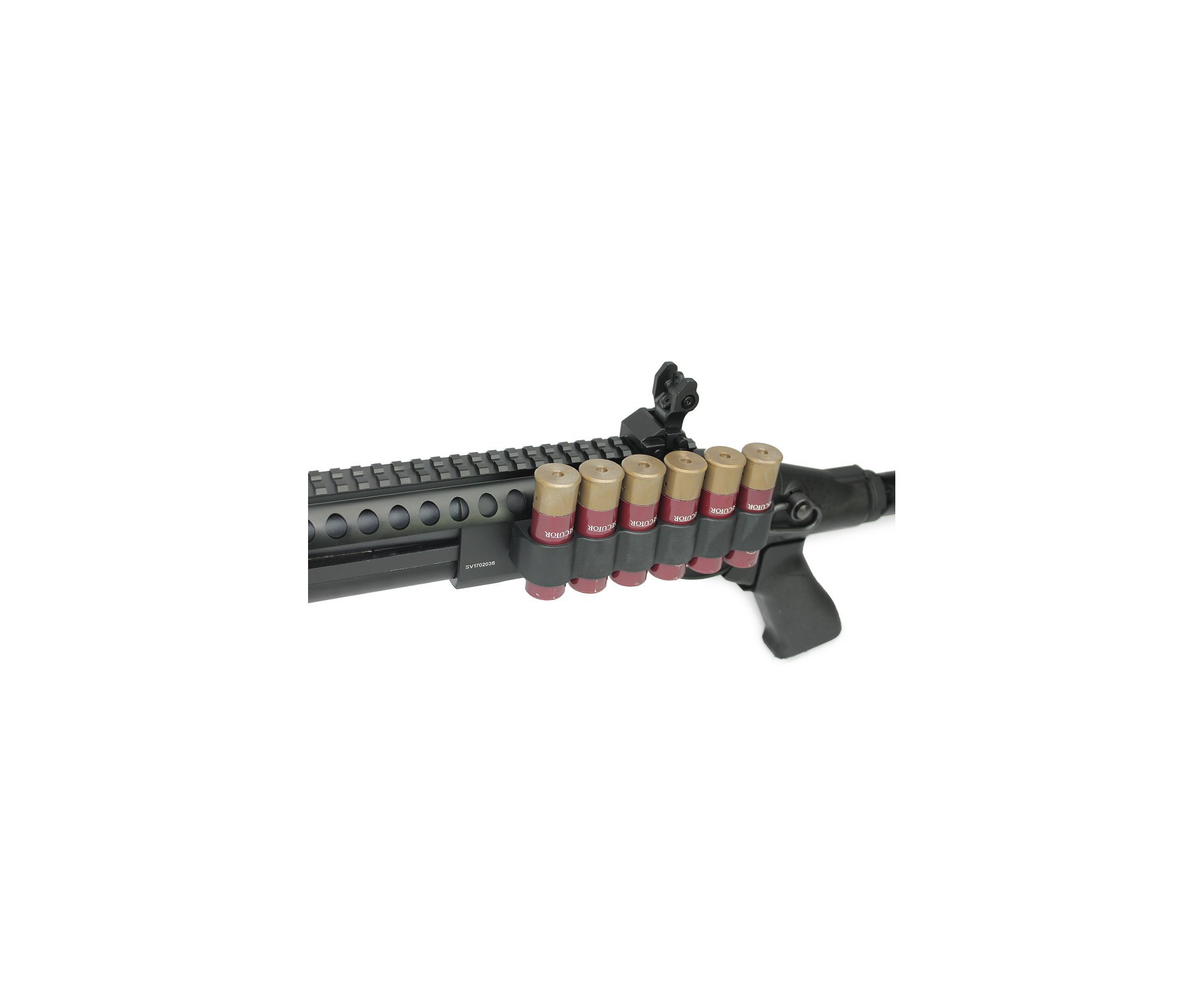 Escopeta Shotgun De Airsoft  Gbb Full Metal Epg Velites G-vi Preta - 6mm V0003