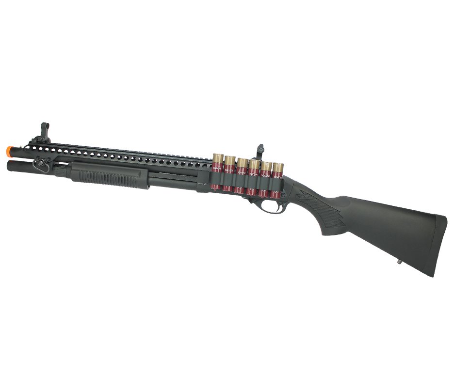 Escopeta Shotgun De Airsoft Gbb Full Metal V0001 Epg Velites G-xi Cal 6,00mm
