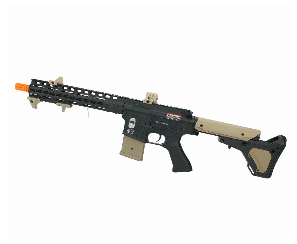 Rifle De Airsoft Aeg Denver Duel Code Full Metal Black/tan - 6mm