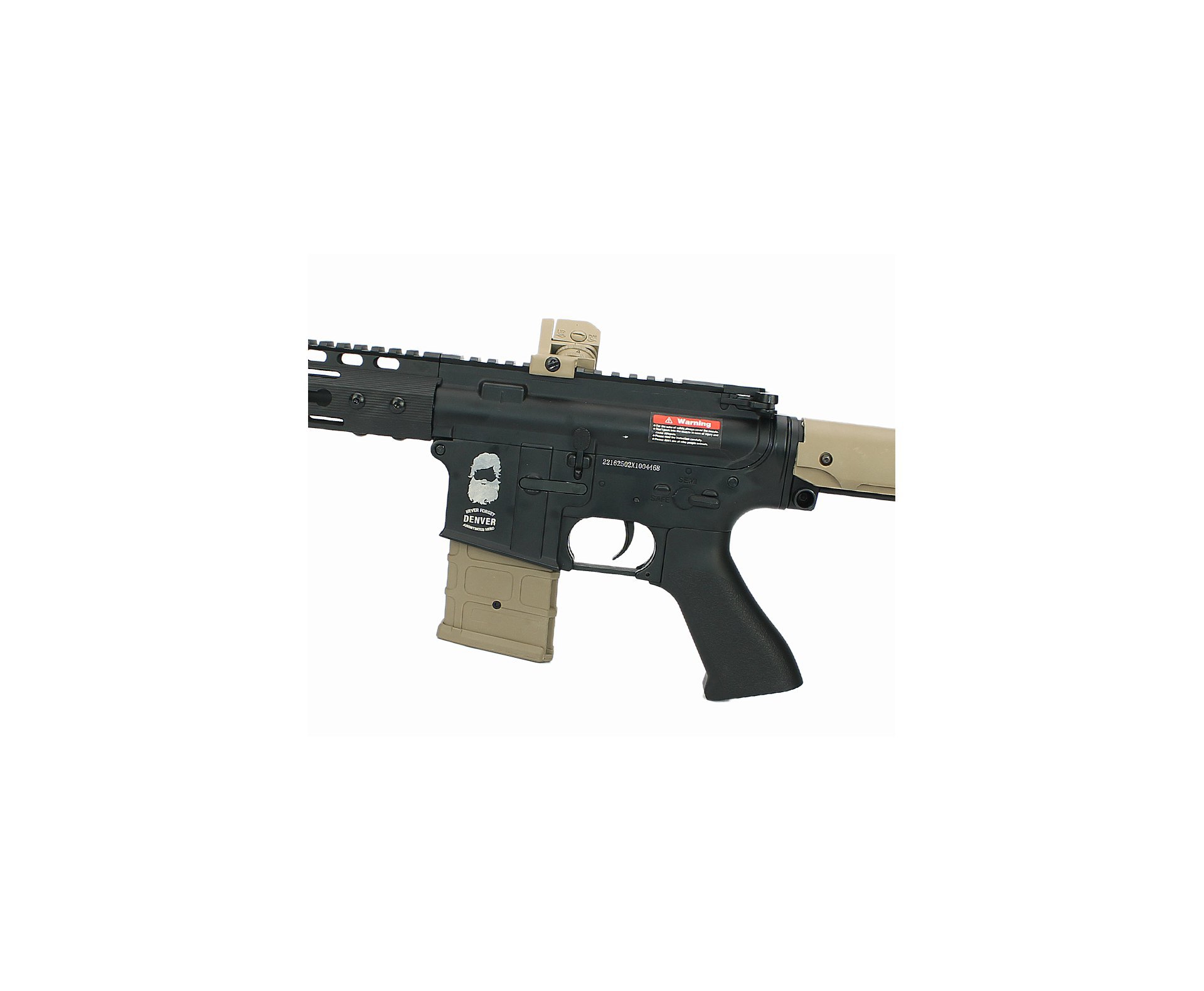 Rifle De Airsoft Aeg Denver Duel Code Full Metal Black/tan - 6mm