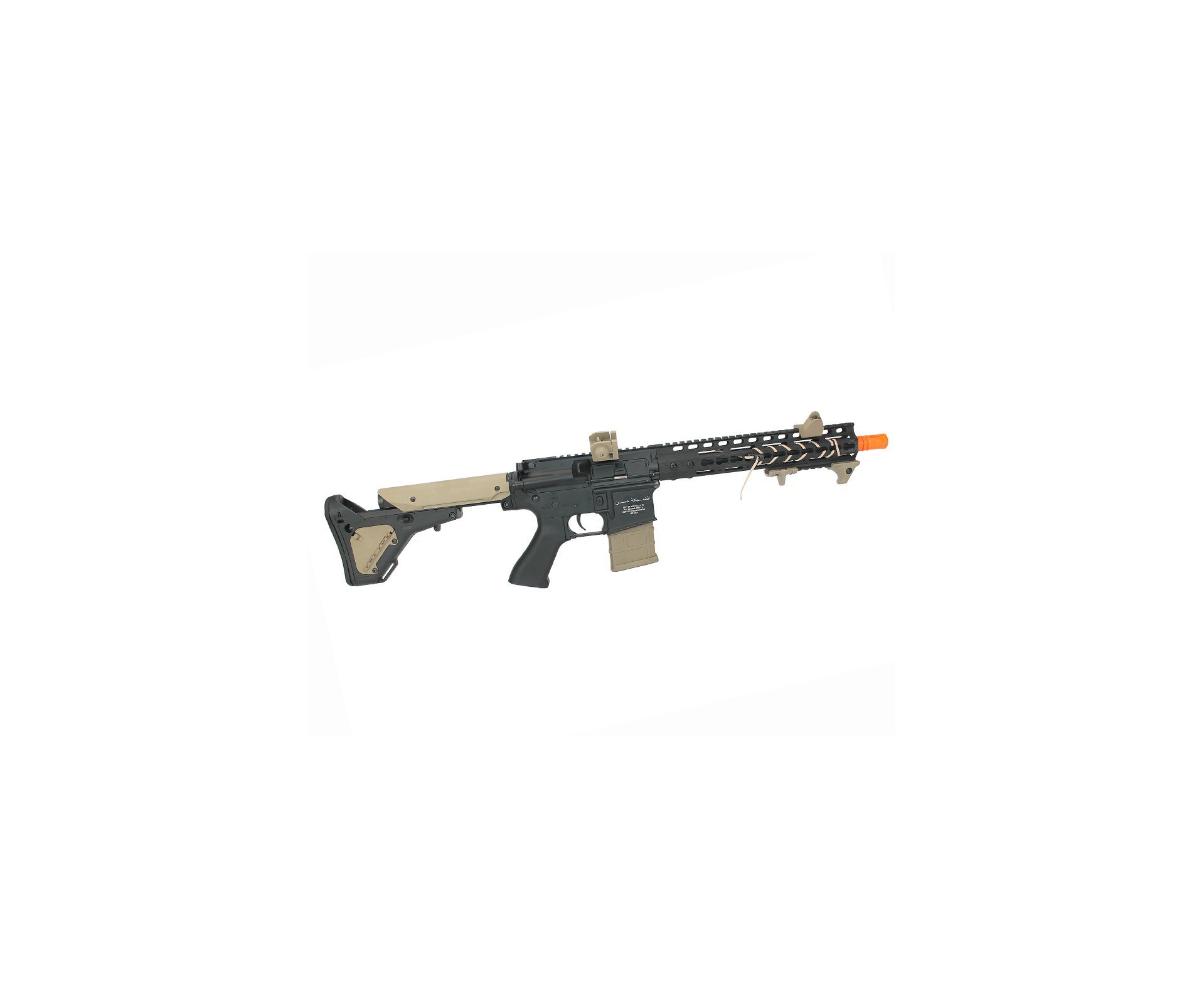 Rifle De Airsoft Aeg Denver Duel Code Full Metal Black/tan - 6mm