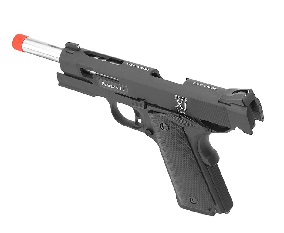 Pistola De Airsoft Co2 Secutor Rudis Xi Full Metal Com Blowback 6mm
