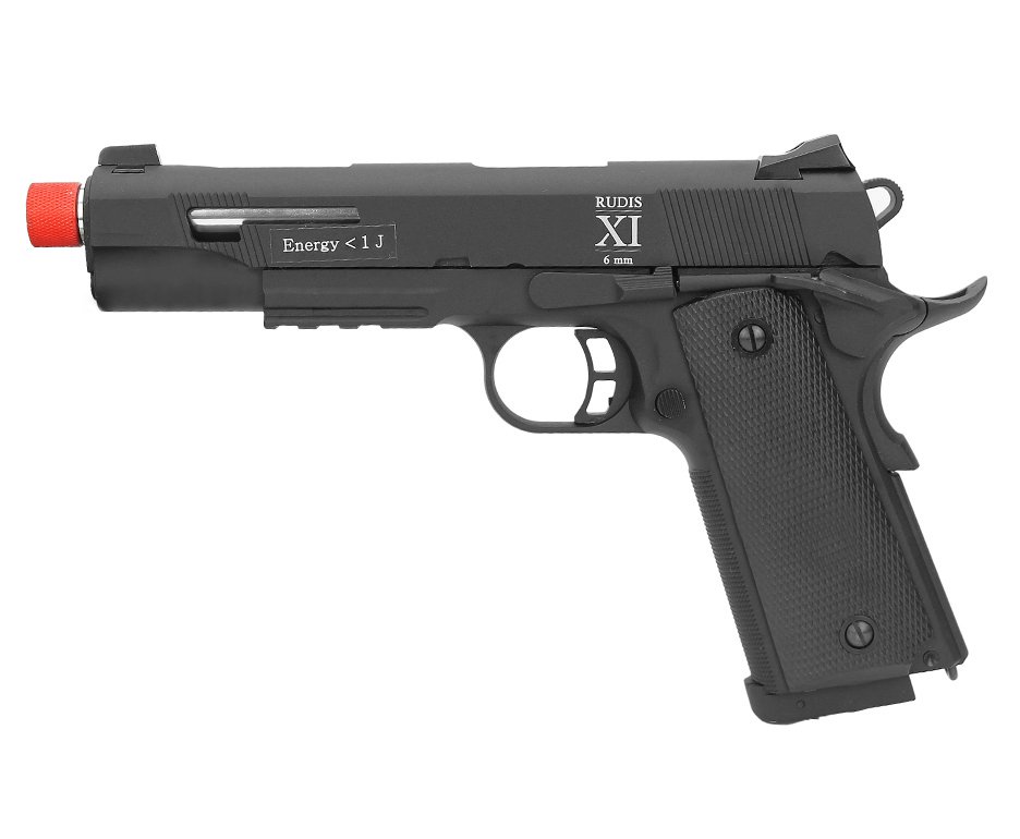 Pistola De Airsoft Co2 Secutor Rudis Xi Full Metal Com Blowback 6mm