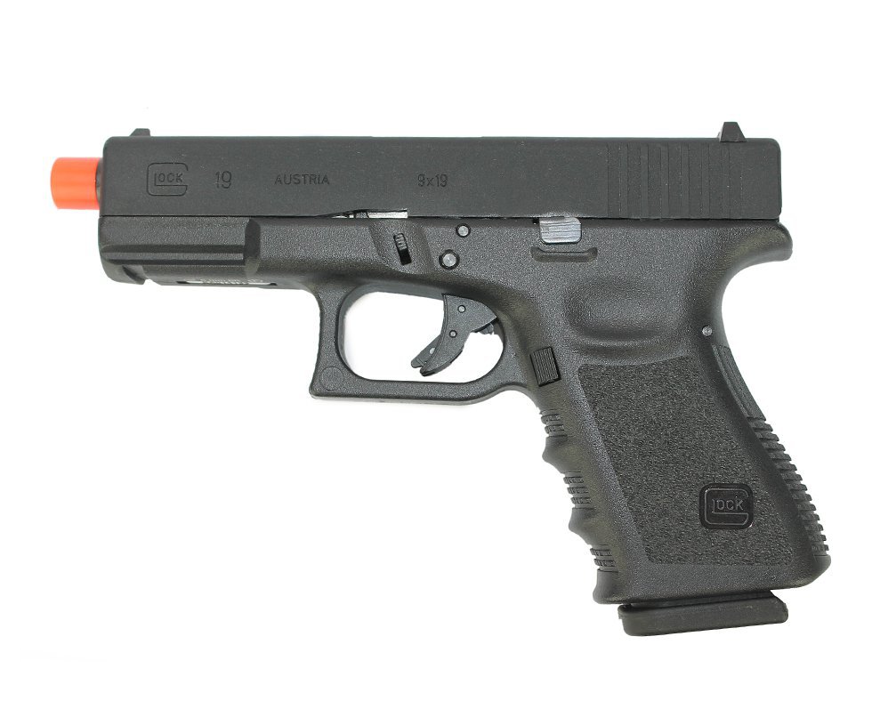 Pistola De Airsoft Gas Gbb Glock G19 Blowback Oficial Glock 6mm