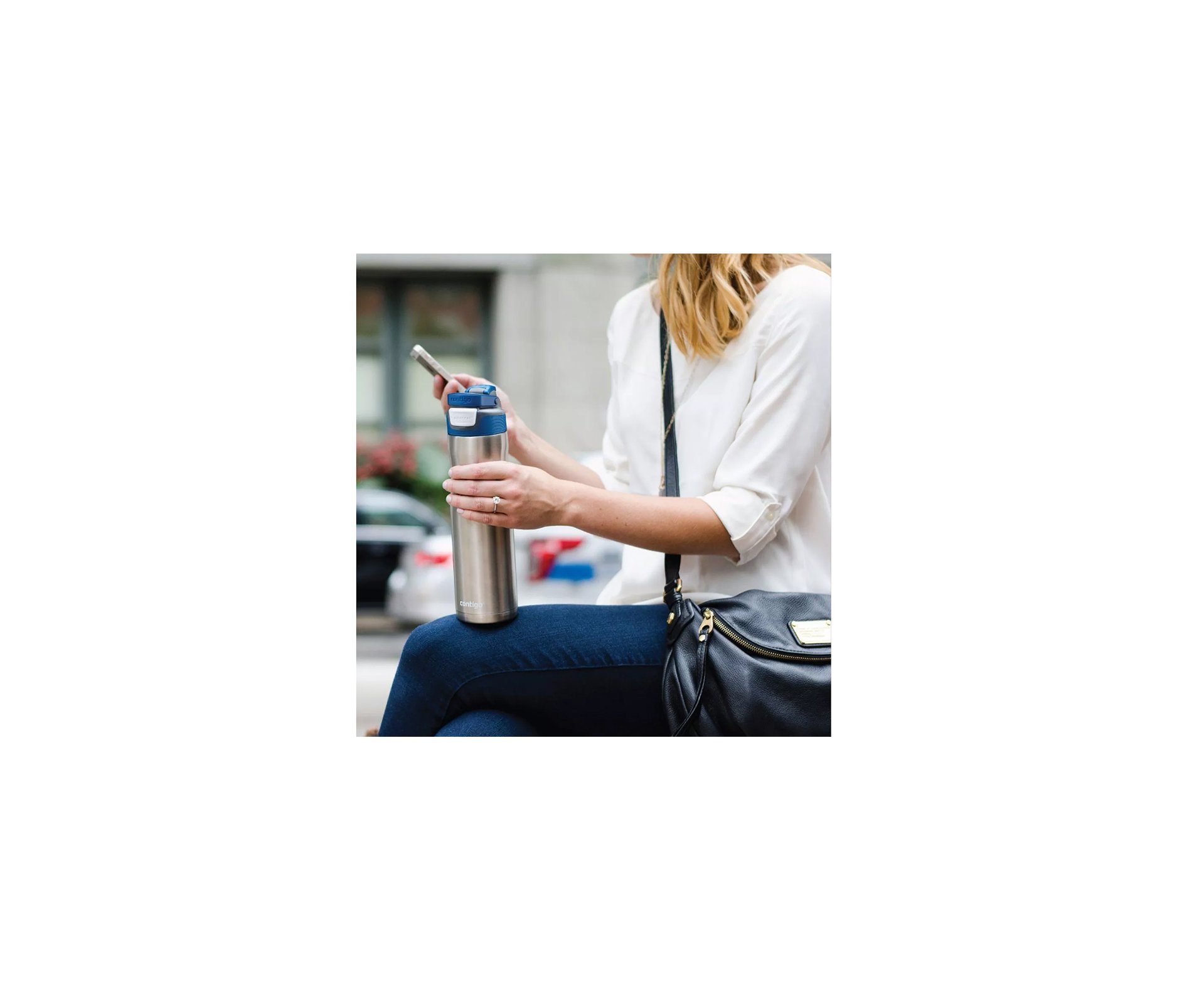 Squeeze Contigo Autoseal Chill Aço Inox 710ml Grapevine