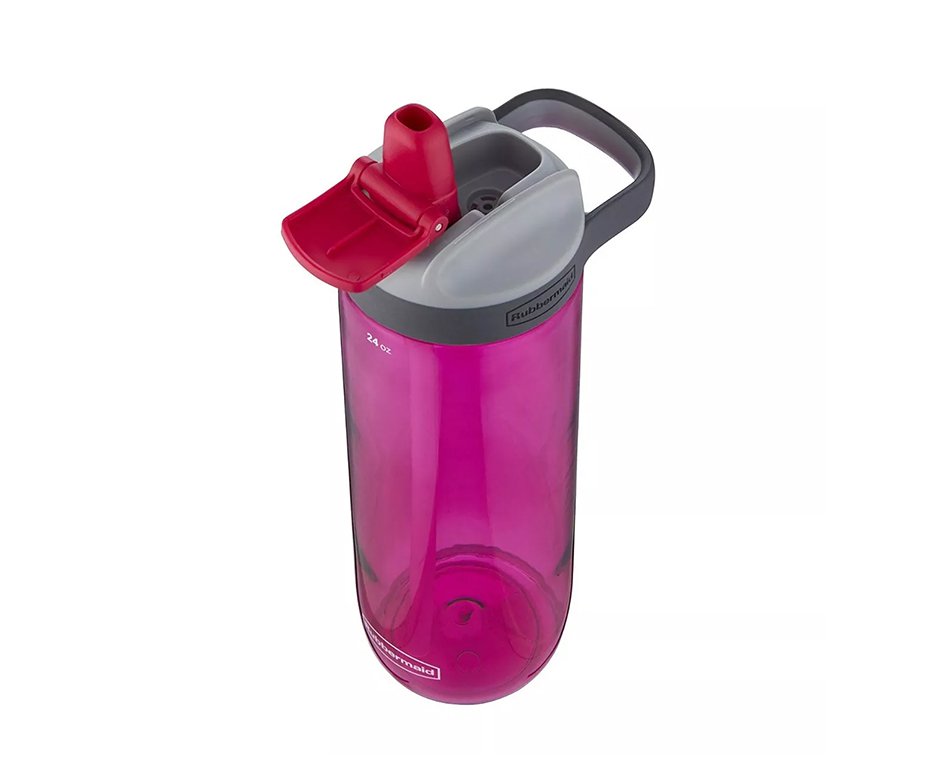 Squeeze Rubbermaid Tritan Newl Leak Proof Bico Canudo Rosa 709ml