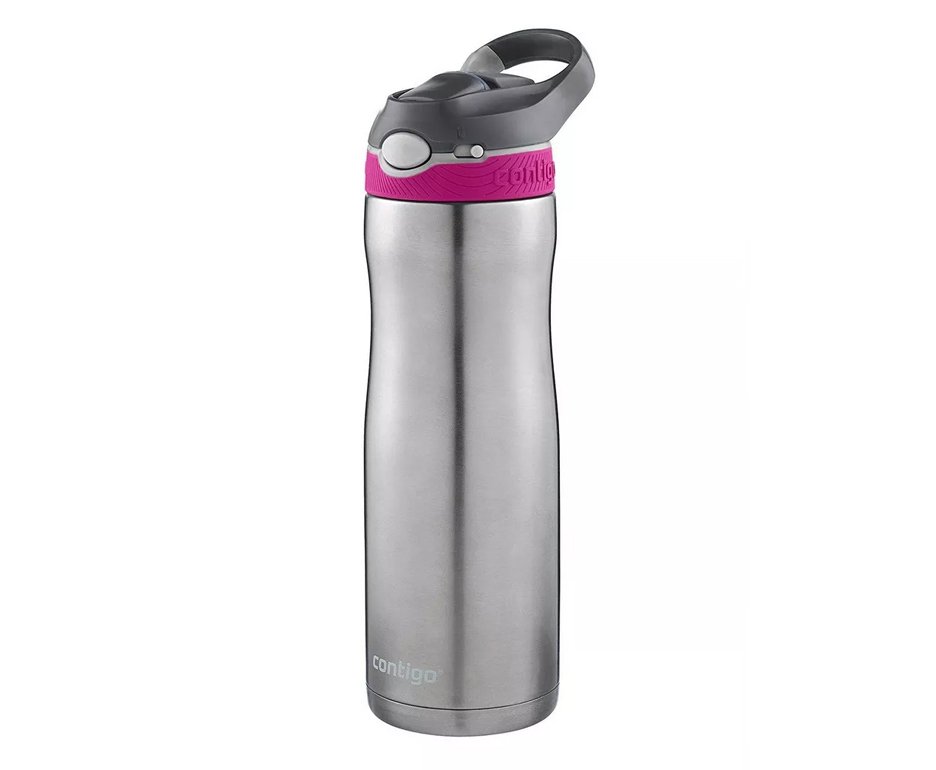 Squeeze Contigo Autospout Ashland Chill Aço Inox 591ml Rosa Berry